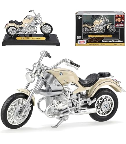 Welly B*M*W R1200c R 1200c R1200 C Beige 1/18 Model Motorcycle