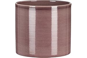 ‎SCHEURICH Scheurich Blumentopf aus Keramik, Farbe: Aubergine, 14 cm Durchmesser, 13 cm hoch, 1,5 l Vol.