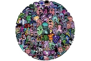 KOWASO Collezione di Anime al Neon Adesivi 100 pezzi per valigia Skateboard Laptop Computer Bottiglie d'acqua Auto Adolescenti Ragazzi Ragazze Decal Adesivo impermeabile