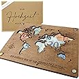 Woodland Mail Geldgeschenk Hochzeit Hochzeitsgeschenke für Brautpaar Geldgeschenke Verpackung mit Hochzeitskarte (Weltkarte)