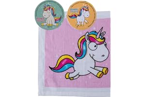 MC TREND 4er Set Magisches Zauber-Handtuch mit Einhorn Motiven Waschlappen Kinder-Geburtstag Mitgebsel Geschenk-Idee Party Gewinn Spiel Give-aways (4er Set)