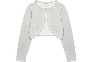 Bolerose Ragazze Manica Lunga Scintillante Bolero Bambini Caridgan