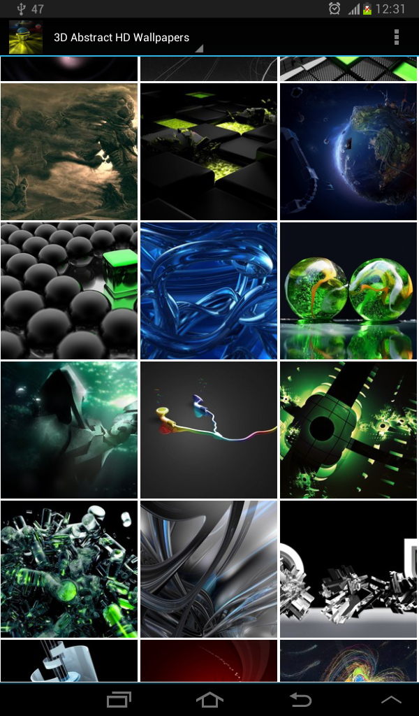 3D Abstract HD Wallpapers: Amazon.co.uk: Appstore for Android