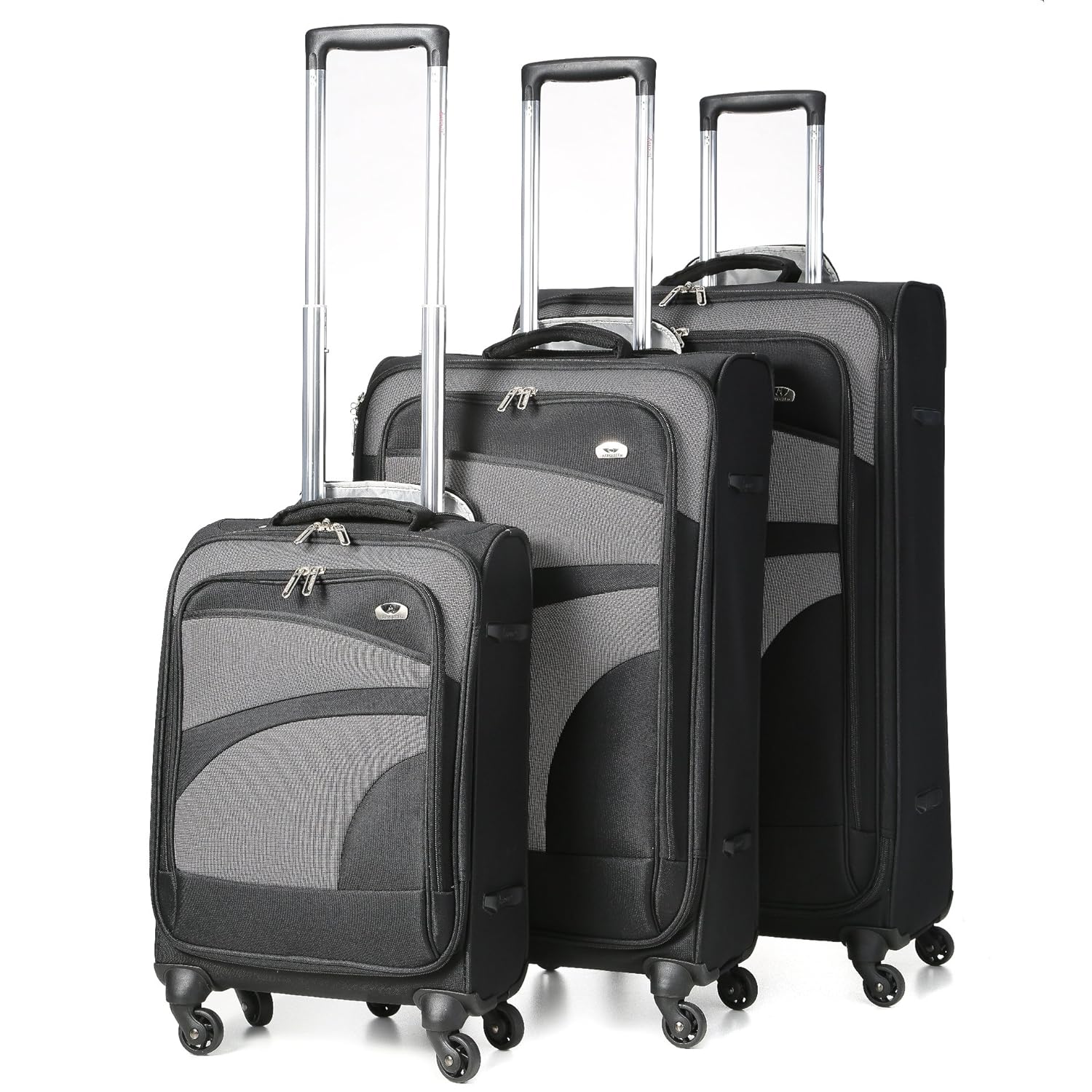 Aerolite Lightweight 4 Wheel Spinner Suitcase 3 Piece Luggage Set 21