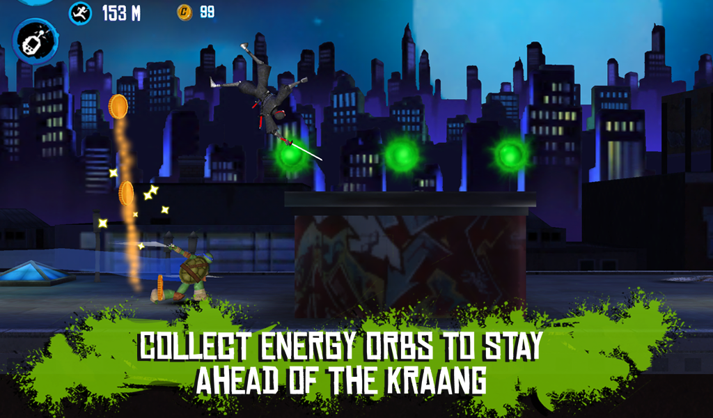 TARTARUGHE NINJA - CORSA SUI TETTI Screenshot
