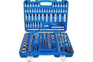 BGS 2243 | Steckschlüssel-Satz Sechskant | 192-tlg. | Antrieb 6,3 mm (1/4") / 10 mm (3/8") / 12,5 mm (1/2") | inkl. Koffer