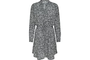 ONLY Mujer Vestido Mini Blusa Manga Larga Túnica Estampada Botones ONLCORY