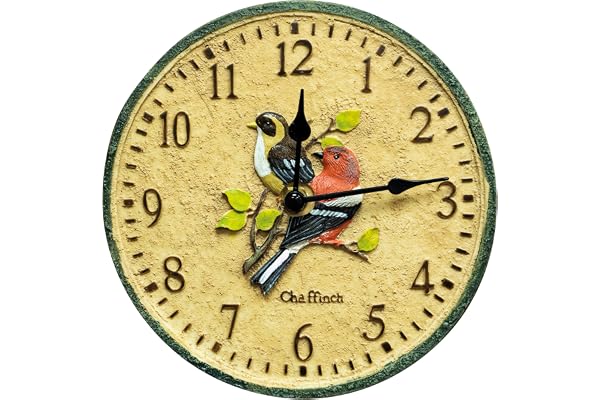 St Helens Home & Garden Horloge d'extérieur résistante aux intempéries - Asseyez-vous et détendez-vous et laissez passer le temps