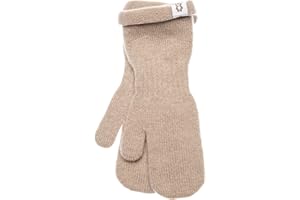 KNITAS Handschuhe Wolle Kinder Baby Kleinkind, Strickhandschuhe Merinowolle und Kaschmirwolle für Jungen Mädchen 0,5-4 Jahr, Wollhandschuhe Warme Gestrickte Bequeme Weiche, in der Beige, Rosa, Grau