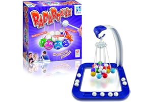 Megableu - BADABOULE - Jeu de Société Délirant pour Enfants dès 5 ans - Jeu d'Adresse et d'Ambiance - Ne Perdez pas la Boule ! - A Jouer en Famille ou Entre Amis - 2 à 4 Joueurs - Version Française