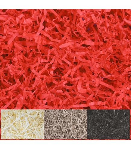 100g Carta Velina Tagliuzzata Nero per Imballaggio Regali Truciolo per