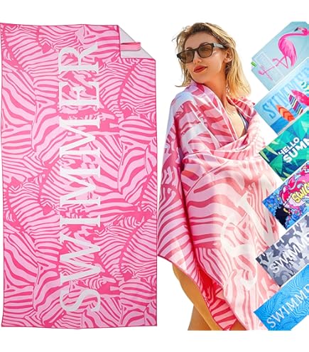 Telo Mare Microfibra XXL 90x180 Cm - Asciugamano Spiaggia Leggero E Antisabbia - Foto 7