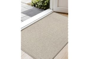 COLOR&GEOMETRY Paillasson Interieur Entree 43x75cm, Tapis Entrée Intérieur, Antidérapant, Tapis de Porte Absorbant, Lavable, Tapis pour Intérieur, Extérieur, Chambre, Cuisine, Entrée, Couloir (Beige)