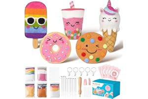 WATINC Needle Felting Starter Kit Pilzwolle Spielzeug DIY Nadelarbeit Handwerk Filz Werkzeuge Filz Nadeln Schaum Matte Noh Puppe Wolle Party Zubehör für Anfänger Kinder