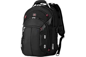 WENGER Gigabyte Sac à Dos pour Ordinateur Portable 16 Pouces avec Poche pour Tablette Tactile 10 Pouces, Système d’Organisation 17 l, Femmes Hommes, Affaires Uni École Voyages, Noir, 600627