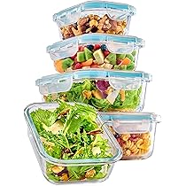 Boîtes De Conservation Plastique Avec Couvercle – Lot De 4 – Empilables, Micro-ondes, Lave-vaisselle, Congélateur