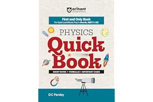 Arihant Physics Quick Book by DC Pandey | Short Notes, Formulae & Important Cases | Fast Revision Guide for JEE Main, NEET & Board Exams | Last Minute Prep Book | English Medium