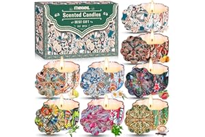 ITMNMNL Candela Profumata 8Pcs Set Candele Profumate,Candele Profumate Bomboniere,Candele Profumate Regalo,Candele Profumate Offerta,Candele Profumate Natalizie,per Compleanno Decorazioni Madre