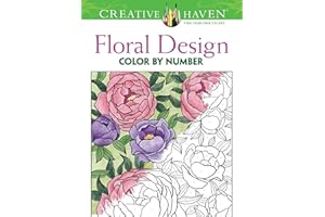 Creative Haven Floral Design Color by Number Coloring Book