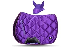 Gallop Shop Glow Satin All Purpose Saddle Pad (Full, Purple)