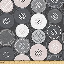 ABAKUHAUS Satin Stoff Meterware - Kirschblüten Mit Kolibri Design Für Nähanfänger