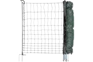 horizont strongLine Hundezaun Camping 50 m 110 cm hoch, grün, Mobiler Hundezaun mit 15 Fiberglaspfählen & Doppelspitze – mobiler Steckzaun für Hunde, für Garten, Hof & Camping, ohne Strom