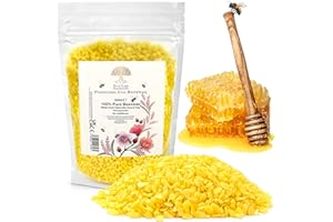 ECO-LUX ESSENTIALS Eco-Lux Bienenwachs 500g 100% reines natürliches Bio-Bienenwachs goldgelbe pellets