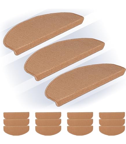 STEGET set van 15 trapmatten - Naturel - Vloerkleden