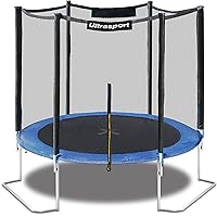 Ultrasport Giardino Trampolino, Trampolino da Esterno, Trampolino per Bambini, ø 180-430 cm, Primavera Ponticello e Onda, Ret