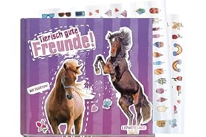 ‎HÄFFT Freundebuch Schule für Mädchen [Pferd] Hardcover Poesiealbum, liebevoll und witzig gestaltet - mit bunten Stickern! von Lernfreunde by Häfft | nachhaltig & klimaneutral
