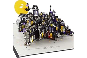 Hallmark Signature Paper Wonder Halloween Pop Up Card (Haunted House), 1299HEH4007