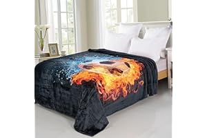 BRILLIANT Manta de lana con diseño de fútbol