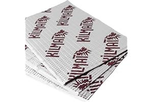 Placas insonorizantes KILMAT para automóviles, de 2 mm de Grosor y 3,4 m2 de Superficie, Aislamiento acústico de Caucho butilo para Coches, Aislamiento y amortiguamiento de Ruidos