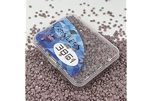 Carsilers Rondes Perles de Peinture Diamant 3861,Diamond Painting de Rechange pour Forets Manquants,Perles de Remplacement Rechange pour Pierres Précieuses,Perles à Broder,3500 Pièces