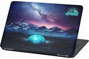 FINEST FOLIA Film universel pour ordinateur portable Design Cover: Adventure Housse de protection autocollant en vinyle Skin Sticker adhésif (15″, Lp15 Camping)