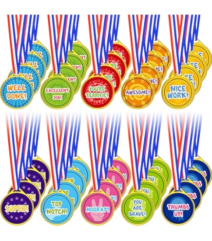 Rhode Island Novelty Design Your Own Award Medals, (24 CT) 1 Pack