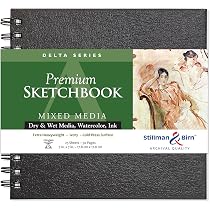 Stillman & Birn Delta Series Skizzenbuch – Spiralbindung 15x20 Cm | 270 G/m² Papier Für Aquarell & Tinte