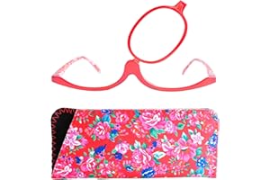 Mini Brille Lunettes de Maquillage à Verre Basculant, Accessoire Tendance pour se Maquiller avec Pochette à Lunettes OFFERTE