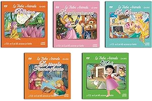 5 CD + DVD Canzoncine e Fiabe Per Bambini, La Sirenetta, Heidi, Pollicina, Lo Schiaccianoci, La Piccola Fiammiferaia, ( NO Cartoni Walt Disney ) Offerta
