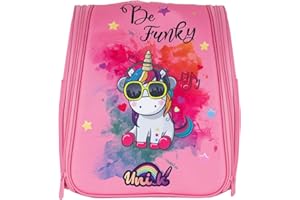 Konix Unik Mochila protectora y de transporte para consola, accesorios y juegos de Nintendo Switch, motivo Be Funky de unicornios
