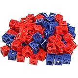 Dick Système de 170100 100 cubes à emboîter Rouge/Bleu