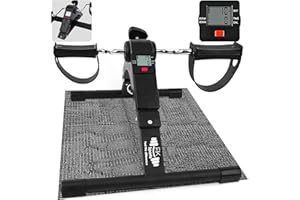 FK Sports Mini Exercise Bike – Portable Pedal Exerciser with Adjustable Resistance, LCD Display, Digital Fitness Tracker & Anti-Slip Mat for Arm & Leg Workouts