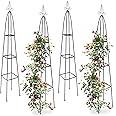 Relaxdays Rankobelisk 2-tlg Set - Dekorative Rankhilfe 190cm Für Garten Und Balkon