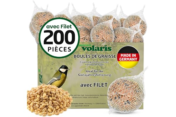 Eggersmann Volaris - Boule de graisse filet oiseaux sauvages - 200 pcs, 18 kg