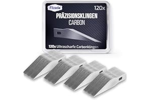‎FILZADA Filzada® 120x Skalpell Klingen - Skalpell Messer/Bastelmesser Klingen/Skalpell Ersatzklingen - Extra Scharfe Klinge inkl. Aufbewahrungsbox