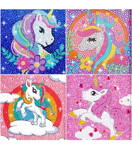 Diamond Painting Enfant Diy Diamant Painting Pour Fille Garçon 5D