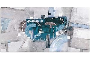 ‎ARTLAND ARTland Wanddeko Wandbild Alu Verbundplatte für Innen & Outdoor Bild 60x30 cm Abstrakte Bilder Modern Kunst Malerei Gemälde Abstrakt U1TT