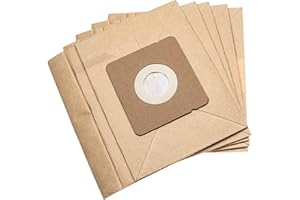 vhbw 5X Staubsaugerbeutel kompatibel mit Rowenta Compacteo Ergo, City Space, Compacteo Staubsauger - Papier, 16,7cm x 17,6cm, Sandfarben