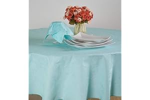 ESSE HOME - Confestyl – Tovaglia con 8 tovaglioli (Servizio Tavola) – Ovale - Fiandra Jacquard Puro Cotone – Prodotto Artigianale - Iris 598 (Ovale 170x220, Servizio Verde)