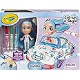 CRAYOLA Colour 'n' Style Friends: Bluebell - Coupe Playset | Colour & Style Your Own Doll, Again and Again! (Includes Magic Dry-Erase Pens) | Ideal For Kids Aged 3+